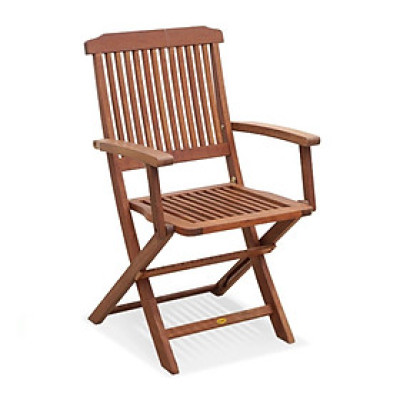 Ghế  Xếp Pongkar Có Tay IBIE NC2003 (53 x 55 x 88 cm) - Nâu