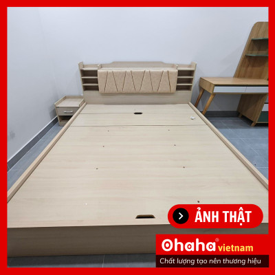 Giường ngủ gỗ công nghiệp bọc nệm Ohaha - GN009
