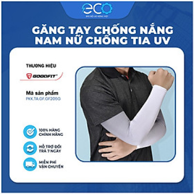 Ống tay thể thao tay nắng nam, nữ GoodFit GF206G chống tia Uv, chống nắng chất liệu lụa mát