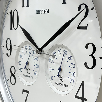 Đồng hồ treo tường Japan Rhythm 8MGA26WR19 Kt 33.0 x 4.7cm. Nhiệt độ, độ ẩm.