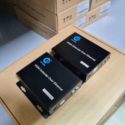 Bộ chuyển đổi hdmi sang lan 200m có cổng usb HL-HDMI-200KVM Ho-Link - Hàng chính hãng
