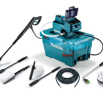 MÁY XỊT RỬA ÁP LỰC CAO DÙNG PIN (BL)(18VX2) 800W (01 SẠC NHANH 2 CỔNG 02 PIN 5.0AH) MAKITA DHW080PT2- HÀNG CHÍNH HÃNG