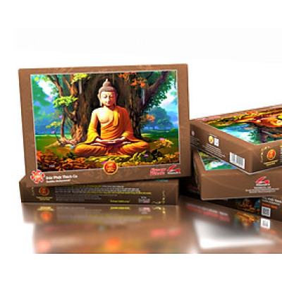 Tranh ghép hình trong vài phút - Tranh xếp hình cao cấp tia sáng -Tranh ghép hình 475 mảnh -003- Đức Phật