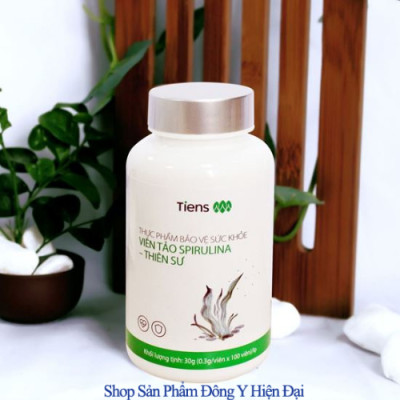 Thực Phẩm Bảo Vệ Sức Khỏe Viên Tảo Spirulina - Thiên Sư. Thực phẩm vàng cho người đau dạ dày, Chống suy nhược cơ thể Tăng cường miễn dịch.