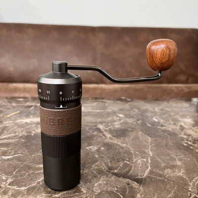 Máy xay hạt cà phê cầm tay lưỡi 6 cánh core kép, 55 cấp độ và 11 level thương hiệu HiBREW G4B - Hàng Chính Hãng