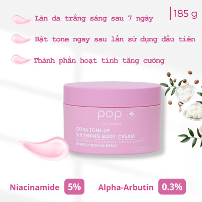 Kem Dưỡng Thể Trắng Da Nâng Tone Tăng Cường POP
