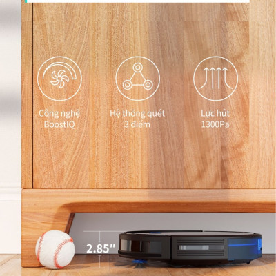 Robot hút bụi EUFY RoboVac 11S - T2108 (by Anker) hút bụi tự động - Bảo hành 12 tháng - Hãng phân phối chính thức