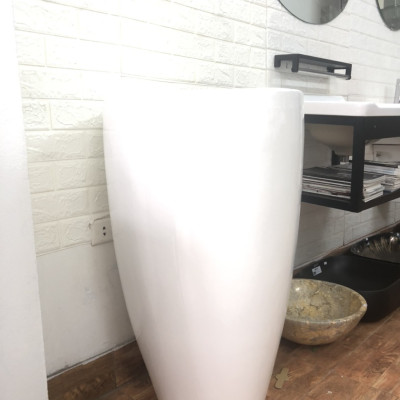 CHẬU LAVABO TRỤ TRÒN LIỀN KHỐI GROVES GRL2805, sang trọng quý phái đẳng cấp