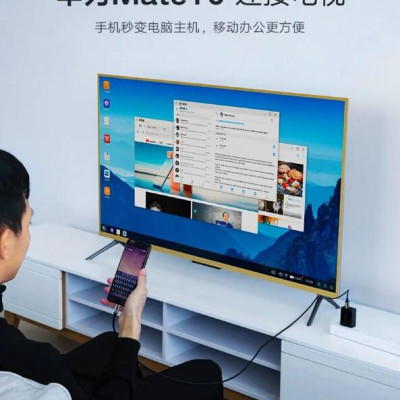 Ugreen UG50544CM183TK 1.5M màu Xám Cáp chuyển đổi TYPE C sang HDMI dương + hỗ trợ cổng USB cấp nguồn - HÀNG CHÍNH HÃNG