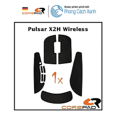 Bộ grip tape Corepad Soft Grips Pulsar X2H Medium Wireless / Pulsar X2H Medium eS Wireless - Hàng Chính Hãng