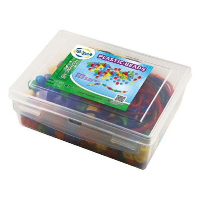 Bộ Xâu Chuỗi Vòng Hạt Nhỏ - Plastic Beads - Gigo Toys #1041-6R