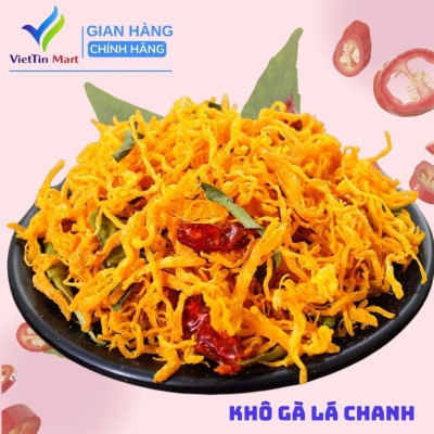1KG KHÔ GÀ CAY LÁ CHANH VIETTINMART (đóng 2 túi zip)