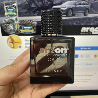 Nước hoa ô tô cao cấp AREON Car Platinum Perfume 50ml - NHẬP KHẨU BULGARIA