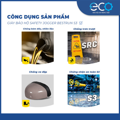 Giày bảo hộ cổ cao chống trơn trượt, chống dầu, chống va đập form thể thao