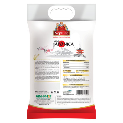 Gạo Japonica Neptune 5kg