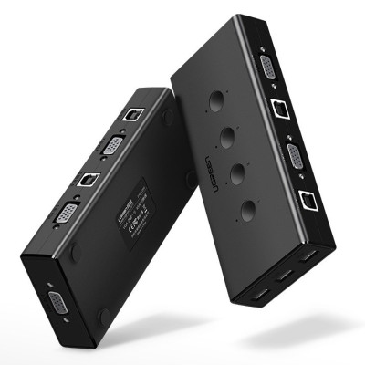 Bộ chuyển tín hiệu 2 CPU dùng 1 màn hình KVM Switch USB Ugreen 50280 - Hàng Chính Hãng