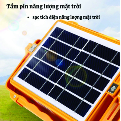 Đèn LED Năng Lượng Mặt Trời Cầm Tay 500W, Đa Năng, Chống Nước, Đổi Màu