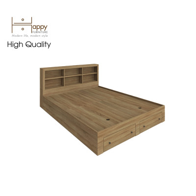 [Happy Home Furniture] FENNY, Giường ngủ -  kết hợp kệ đựng đồ, GNG_013, GNG_014, GNG_015, GNG_016
