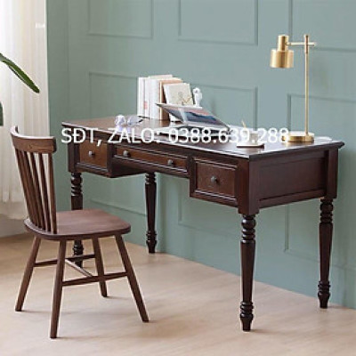 Bàn làm việc tân cổ gỗ sồi
