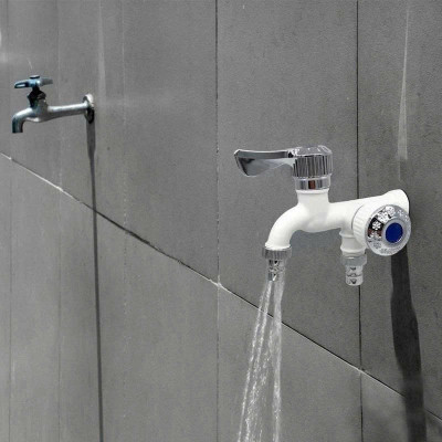 Vòi Nước 2 Đầu Ra Cao Cấp – Tiện Ích Cho Máy Giặt, Bồn Rửa, Sân Vườn