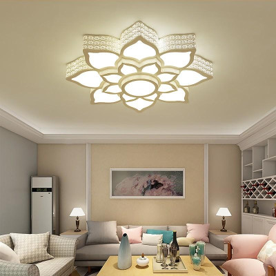 Đèn trần LONER trang trí nội thất hiện đại với 3 chế độ ánh sáng - kèm điều khiển từ xa.