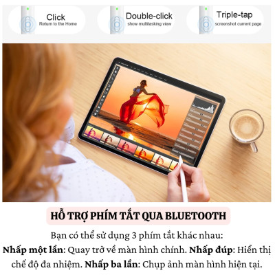 Bút cảm ứng cảm biến nghiêng chống tì tay sạc nam châm WIWU Stylus A01 cho iPad Pro Air Mini đời 2018 trở lên Gen 7 8 9 10 10.9 11 12.9 13 Mini 6 M1 M2 M3 M4 - Hàng nhập khẩu