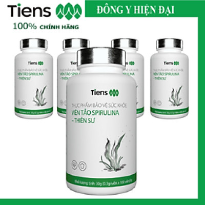 Thực Phẩm Bảo Vệ Sức Khỏe Viên Tảo Spirulina - Thiên Sư. Thực phẩm vàng cho người đau dạ dày, Chống suy nhược cơ thể Tăng cường miễn dịch.