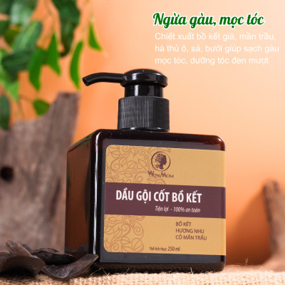 Bộ tắm gội thơm tho cửa mình Wonmom ( 1 Dầu gội cốt bồ kết + 1 Dung dịch vệ sinh )