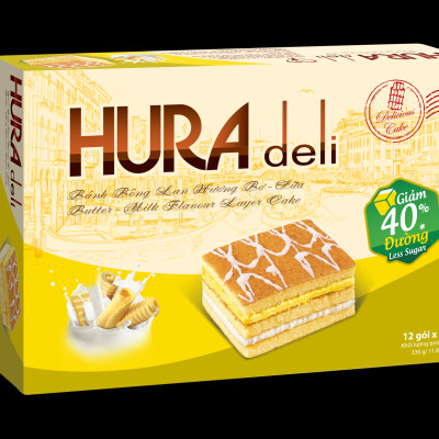 Bánh Bông Lan Hura Deli 336 gram