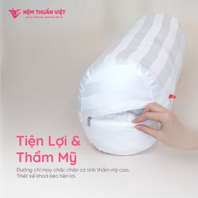 Ruột Gối Ôm Gòn Thuần Việt - Sợi Gòn Cao Cấp, Êm Ái - Kích Thước 20x100