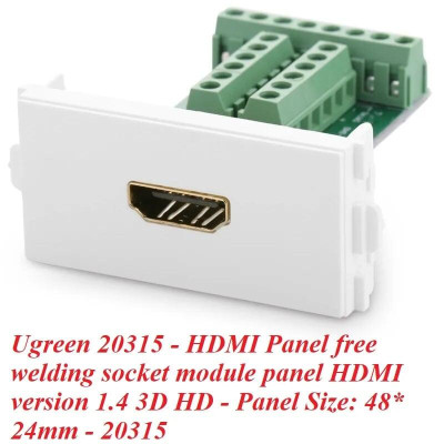 Ugreen UG2031520315TK Đầu HDMI âm tường bắt vít cao cấp - HÀNG CHÍNH HÃNG