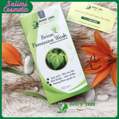 Dung Dịch Vệ Sinh Phụ Nữ SCION FEMININE WASH 150ml, Chiết Xuất Trầu Không, Khử Mùi Hôi, Ngừa Vi Khuẩn Gây Viêm Nhiễm, An Toàn Cho Bà Bầu Sau Sinh