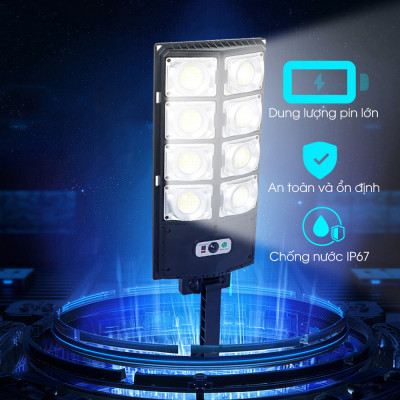Đèn năng lượng mặt trời cảm biến di chuyển 200w,300w,400w - An Toàn, tiết kiệm điện, lớp IP chống nước, bụi - D1378
