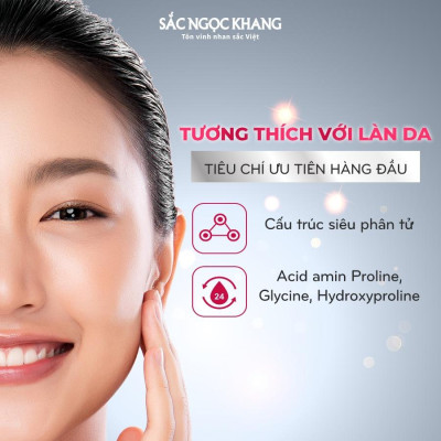 Collagen Sắc Ngọc Khang thế hệ mới 100% nguyên liệu nhập khẩu từ Nhật Bản Hộp 60 viên