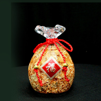 Túi vàng thủy tinh phong thủy [ may mắn thu hút tài lộc ]