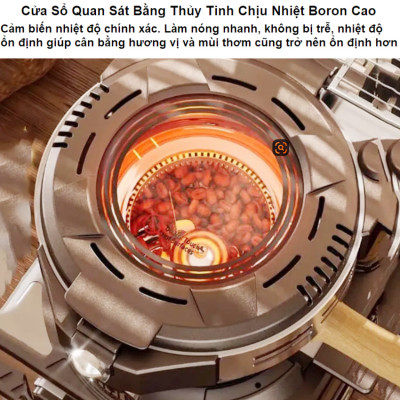 Máy rang hạt cà phê không khói tự động chuyên nghiệp. Thương hiệu Đài Loan cao cấp Wing Kwong WCR-150. HÀNG CHÍNH HÃNG