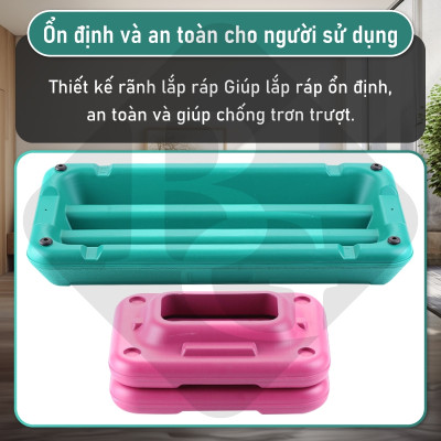 BG Bục dậm nhảy, aerobic, tập gym tại nhà AEROBIC STEP 72cm  giảmcân hiệu quả có thể điều chỉnh độ cao tập thể dục,