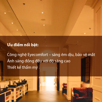 Bộ đèn ốp nổi Philips LED Eridani bảo vệ mắt, hiệu suất ánh sáng cao - Công suất (17W, 22W), Ánh sáng trung tính, trắng