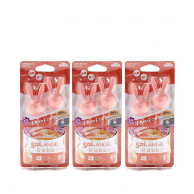 Combo 2 Sáp Thơm ghim Máy Lạnh CARMATE Sai Angel Rabbit Air 2P DSG123 Pure Fruity 8g