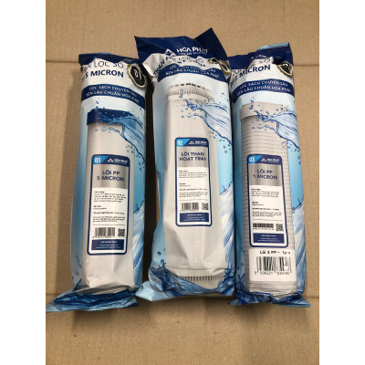 [Combo] Bộ 3 Lõi Lọc Hòa Phát 123 - Hàng chính hãng - Dùng thay cho máy lọc nước RO