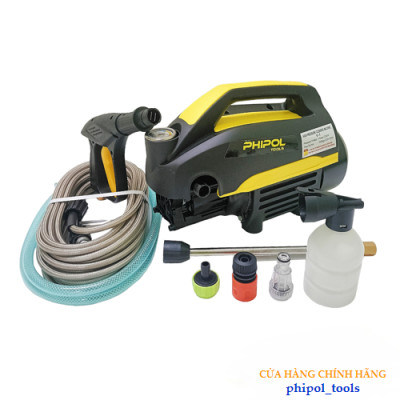 Máy rửa xe công suất 2300W PHIPOL TOOLS QXJ02 xịt rửa đa năng tiện lợi thiết kế nhỏ gọn - Hàng Chính Hãng