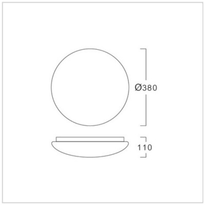 ĐÈN ỐP TRẦN LUMAX#CPL380/W-24LED/6K-XD (24W)