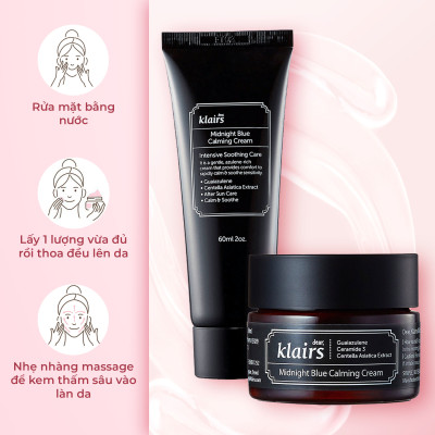 Kem Dưỡng Dear Klairs Midnight Blue Calming Cream 30ml