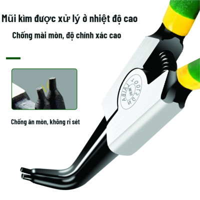 Kìm mở phe trong, phe ngoài, Mũi cong, mũi thẳng, mũi đôi, mũi đơn (kìm phanh) - cỡ 7inch