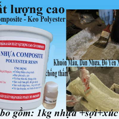 Vật Liệu Composite Chống Thấm - Nhựa Polyester - Sợi Thủy Tinh