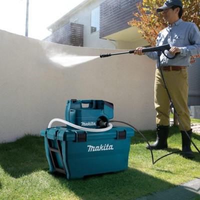 MÁY XỊT RỬA ÁP LỰC CAO DÙNG PIN (BL)(18VX2) 800W (01 SẠC NHANH 2 CỔNG 02 PIN 5.0AH) MAKITA DHW080PT2- HÀNG CHÍNH HÃNG