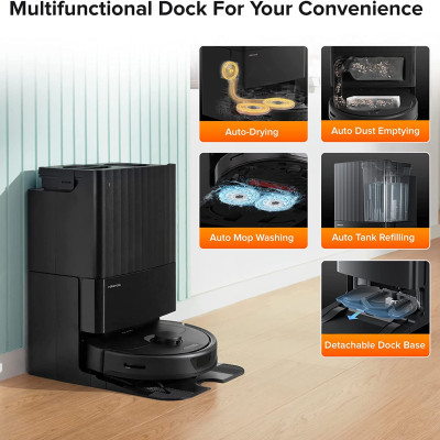 Robot Hút Bụi Lau Nhà Roborock QRevo 5AE, Lực Hút 12.000 Pa - Hàng Chính Hãng