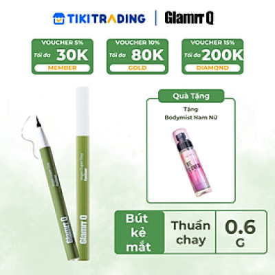 Kẻ Mắt Glamrr Q Chống Nước Thuần Chay VEGAN SUPER STAY EYELINER (0.6g)