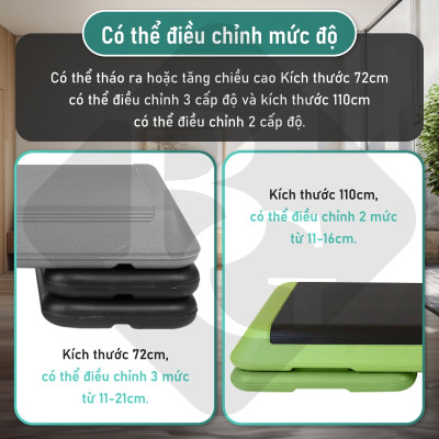 BG Bục dậm nhảy, aerobic, tập gym tại nhà AEROBIC STEP 72cm  giảmcân hiệu quả có thể điều chỉnh độ cao tập thể dục,