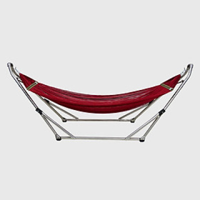 Bộ khung võng Xếp Thái Sơn ống tròn - đầu cong relax (Chất liệu inox) + võng lưới ( HÀNG CHÍNH HÃNG - ĐỔI TRẢ MIỄN PHÍ ) 